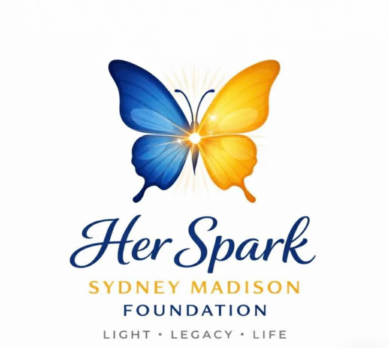 The Her Spark, Sydney Madison Foundation butterfly logo